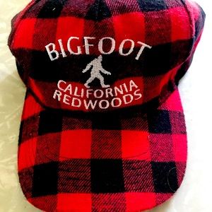 New Bigfoot California Redwoods Flannel Baseball Cap